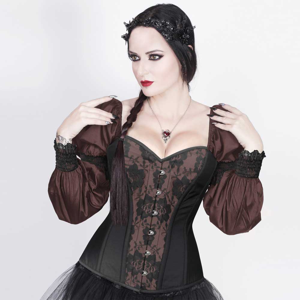 Attitude Corsets - Odania survêtement corset - Marron